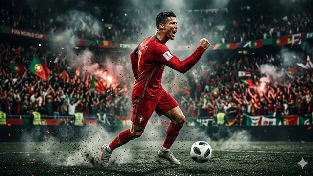 Ilustrasi Cristiano Ronaldo