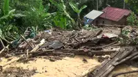 Longsor dan banjir bandang menerjang empat desa di Kecamatan Mancak, Kabupaten Serang, Banten, Senin (25/7/2016). (Liputan6.com/Yandhi Deslatama)