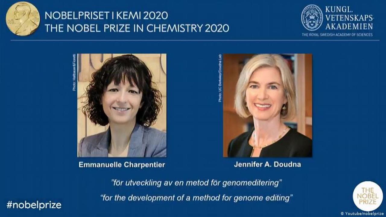 Emmanuelle Charpentier dan Jennifer A. Doudna, pemenang Novel Kimia 2020. (YouTube/Nobel Prize)