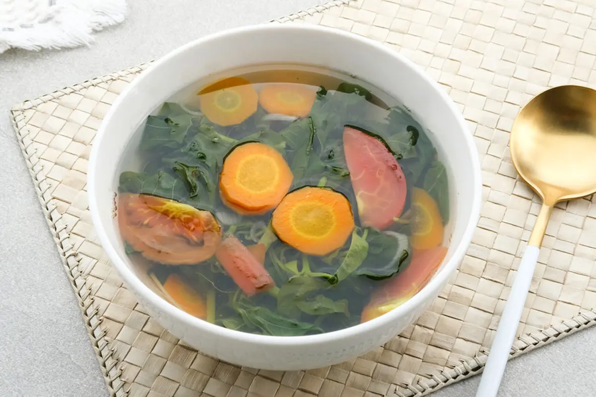 resep sayur bening kangkung bayam wortel