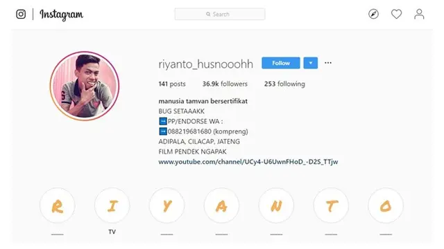 Riyanto Husno Si Manusia Tamvan Bersertifikat