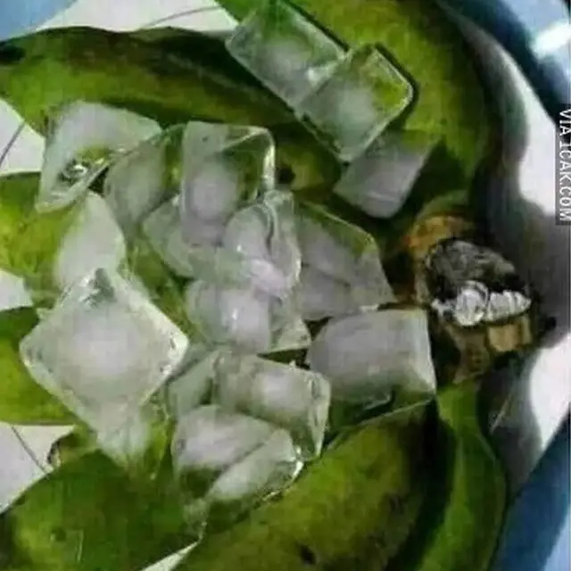 6 Potret Es dengan Buah Utuh Ini Nyeleneh, Jadi Bingung Cara Makannya