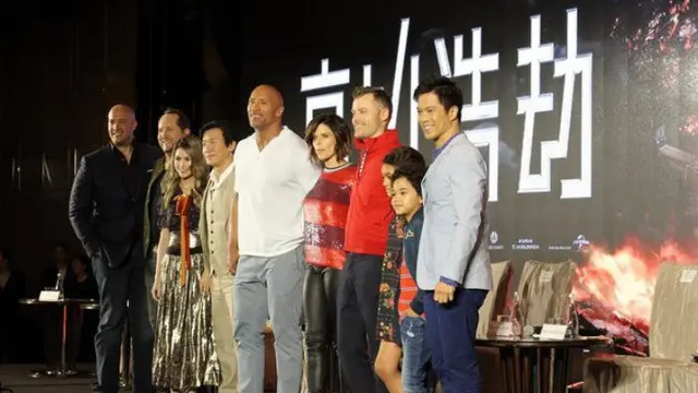 Film skyscraper (Hak Cipta: KapanLagi.com/ Mahardi Eka Putra/dka)