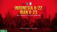 Timnas Indonesia U-22 Vs Timnas Iran U-23 (Bola.com/Adreanus Titus)