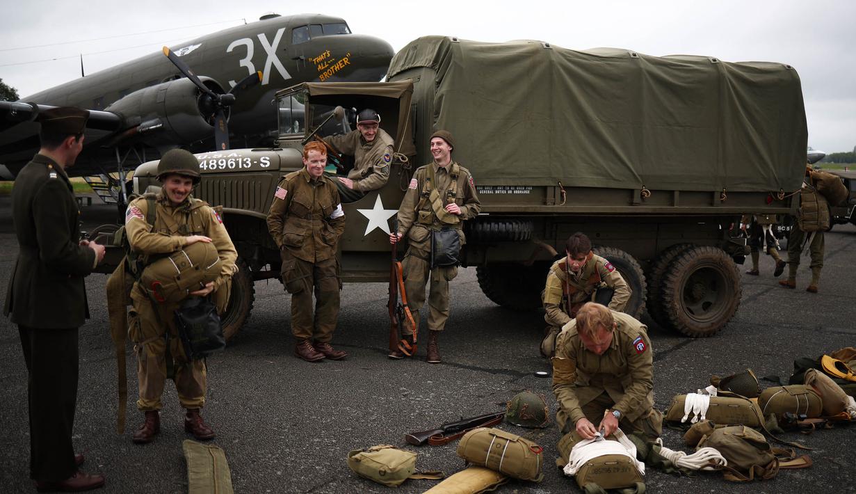 D-Day atau pendaratan Normandia menjadi salah satu peristiwa penting dalam sejarah Perang Dunia Kedua. (HENRY NICHOLLS/AFP)