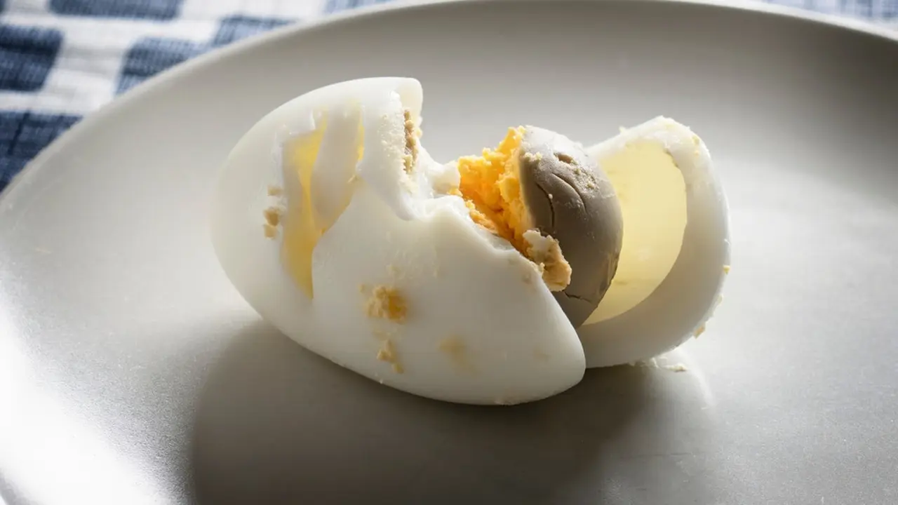 telur terlalu matang