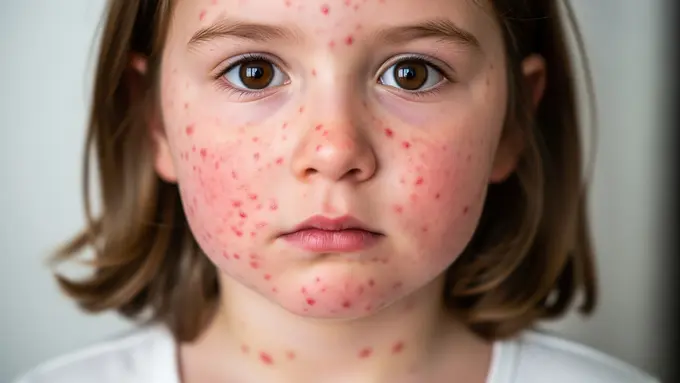 Ilustrasi Anak Terkena Campak