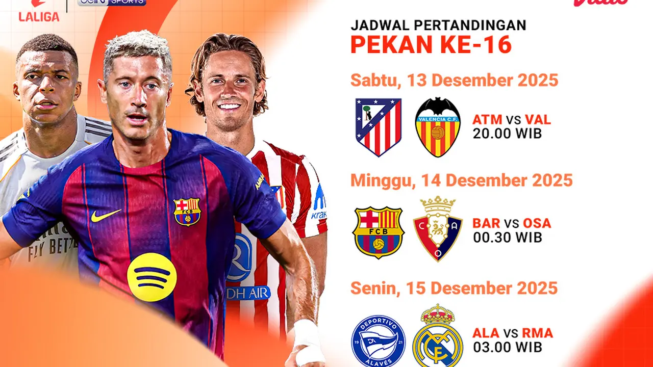 Saksikan LaLiga pekan ke-16 eksklusif di Vidio. (dok. vidio.com)