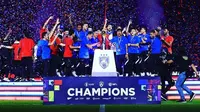 Selebrasi Johor Darul Ta'zim setelah menjadi juara Malaysia Super League 2022 (Dok. Johor Darul Ta'zim)