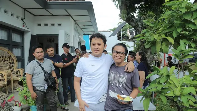 Jeihan Angga dan Hanung Bramantyo. (Foto: Dok. Instagram @jeihan.angga)