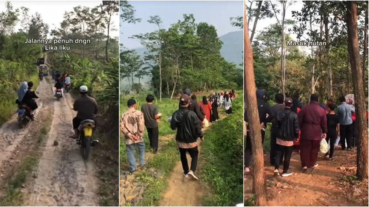 Viral Perjuangan Antar Pengantin Lewati Rute Off Road, Naik Turun Gunung Bak Hiking