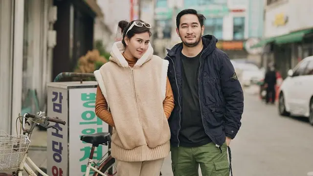 Momen Syahnaz dan Jeje Liburan ke Korea Selatan Tanpa Anak, Pamer Kemesraan