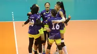 BJB Tandamata saat menghadapi Petrokimia Gresik di GOR C-tra Arena, Bandung di ajang Proliga 2020 Seri 2 putaran kedua (6/3/2020). (Bola.com/Istimewa)