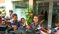 Jurnalis Kompas TV Aiman Witjaksono saat memenuhi panggilan Polda Metro Jaya. (Liputan6.com/Nafiysul Qodar)