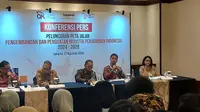 Peluncuran Peta Jalan Pengembangan dan Penguatan Industri Penjaminan Indonesia 2024-2028, di Jakarta, Selasa (27/8/2024). (Arief/Liputan6.com)