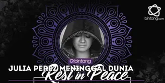 Julia Perez meninggal dunia pada Sabtu. (10/6) di RSCM Jakarta Pusat. 