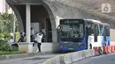 Sejumlah jalan di Ibu Kota yang kerap macet terlihat sepi saat hari libur Idul Fitri 1444 Hijriah seiring sebagian warga mudik ke kampung halaman. (merdeka.com/Iqbal S. Nugroho)