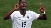 Paul Pogba berhasil mencatatkan namanya untuk kali pertama sebagai pencetak gol di ajang Piala Dunia 2014, (1/7/2014). (REUTERS/David Gray)