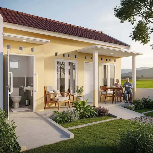 Rumah Sederhana Rp50 Jutaan Bikin Orang Tua Betah Tinggal di Desa (Gemini AI)