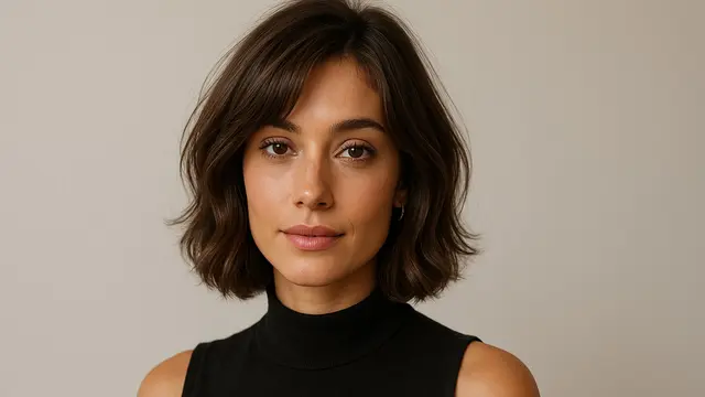 model rambut Short Layered Bob