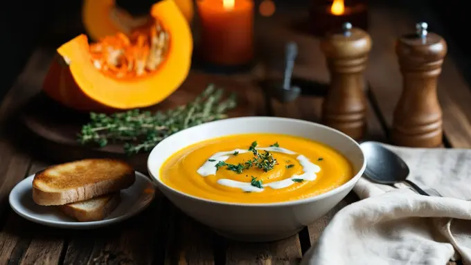 Resep Sup Labu Krim Ala Cozy Dinner