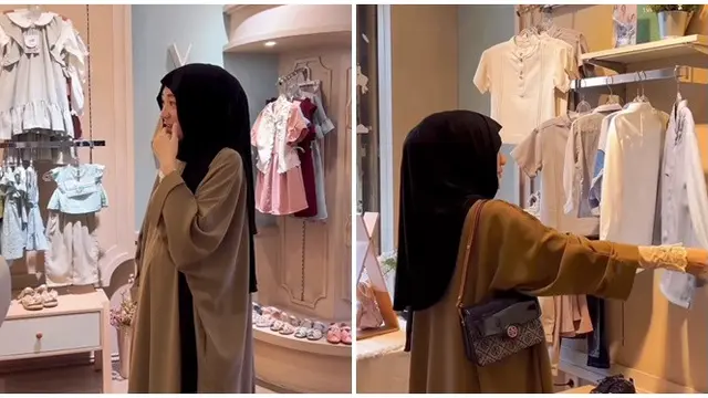 6 Potret Larissa Chou Beli Kebutuhan Bayi dan Lebaran, Baby Bump Makin Terlihat