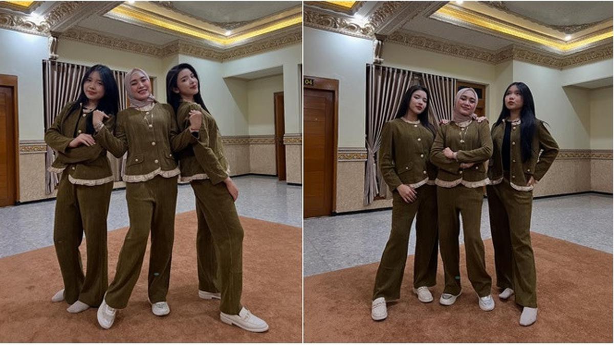 6 Potret Tiara Andini Bareng Ibu dan Adik di Momen Lebaran, Selalu Ada Gaya Kocak