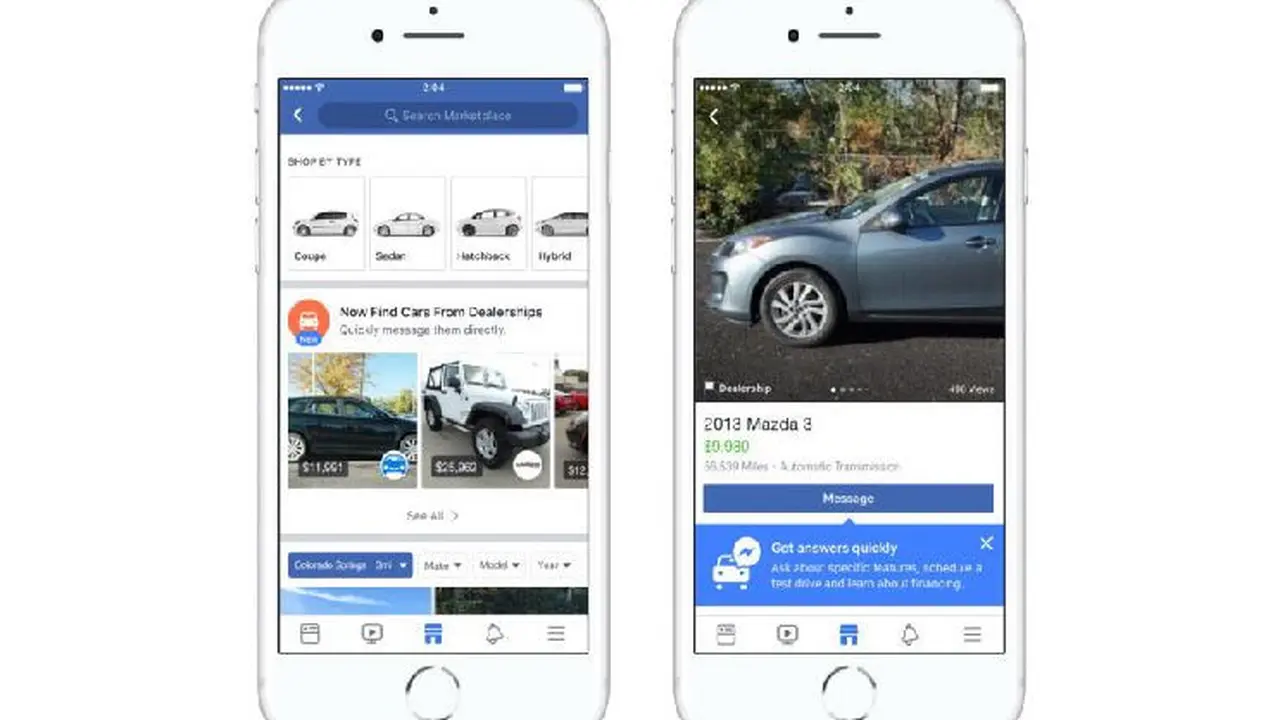 Facebook hadirkan fitur baru mudahkan pembelian mobil (Foto:Carscoops)