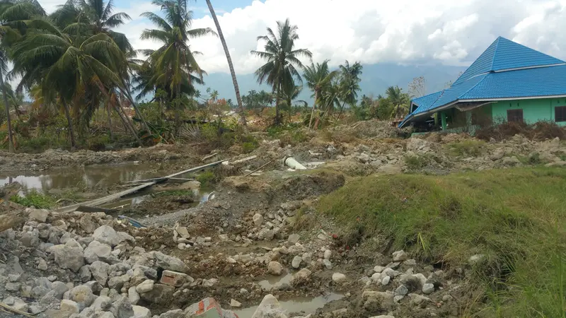 Lokasi likuefaksi di Palu, Sulawesi Tengah
