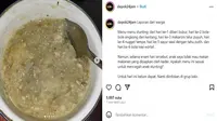 Menu makanan untuk pencegahan stunting di Kota Depok viral dan menjadi sorotan warganet di media sosial. (Instagram @depok24jam)