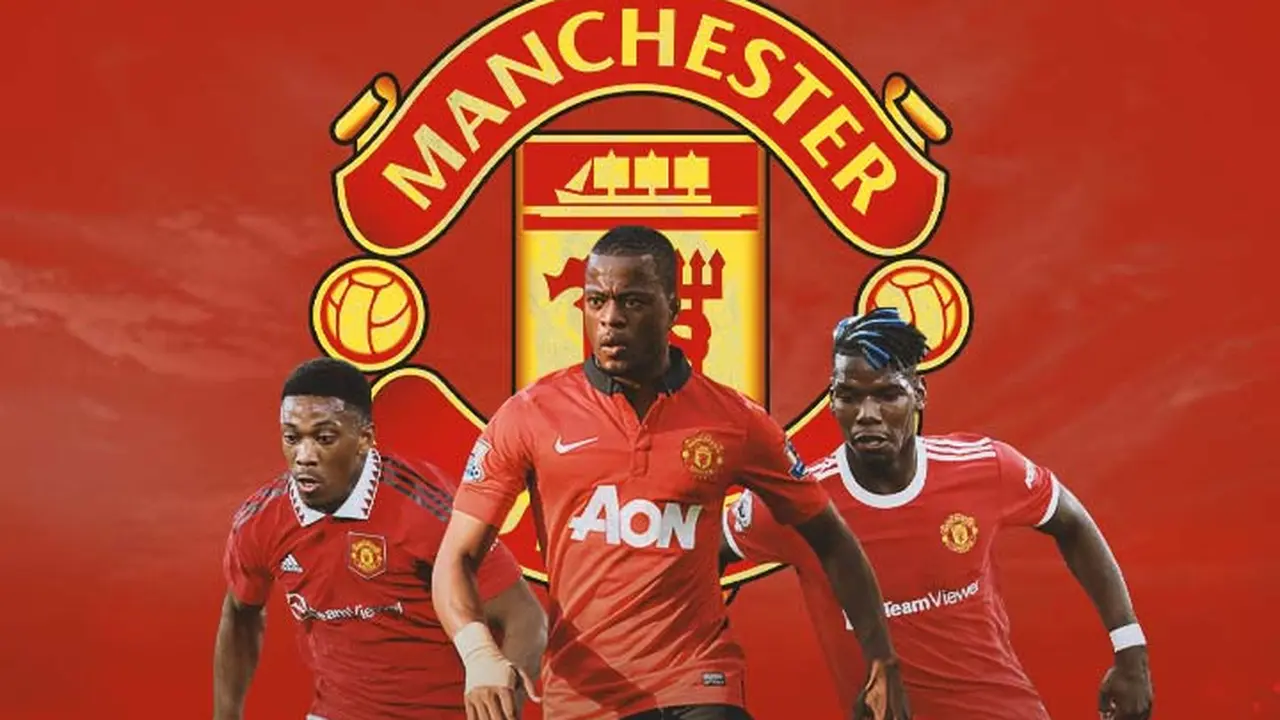 Manchester United - Antony Martial, Patrice Evra, Paul Pogba
