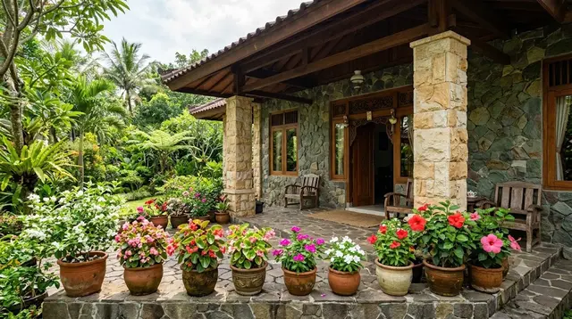 TOP 3: Inspirasi Teras Rumah Sederhana, Ide Kebun Koro Pedang dan Desain Area Cuci dan Dapur Tidak Licin
