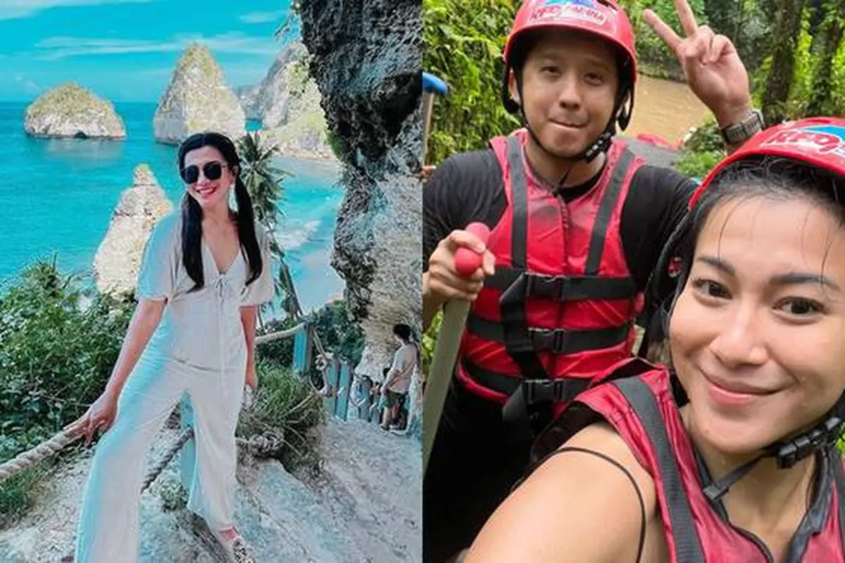 7 Momen Liburan Presenter Dita Fakhrana Ke Bali yang Dikabarkan Bersama Kekasih