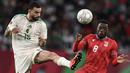 Meskpun begitu, Aljazair berhasil menang besar dengan skor 3-1. Hasil tersebut membuat skuad berjuluk Les Fennecs itu melaju ke babak 16 besar Piala Afrika 2025 dengan predikat juara Grup E. (AFP/Paul Ellis)