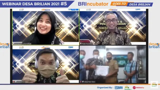 Penganugerahan Desa Brilian Batch 1 Tahun 2021.