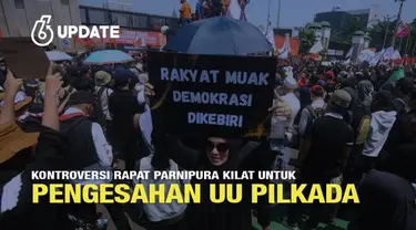 DPR batal mengesahkan Revisi Undang-Undang atau RUU Pilkada di rapat paripurna. Rencana rapat paripurna kilat DPR untuk pengesahan RUU Pilkada memicu gelombang demonstrasi di Jakarta dan di berbagai wilayah Tanah Air.