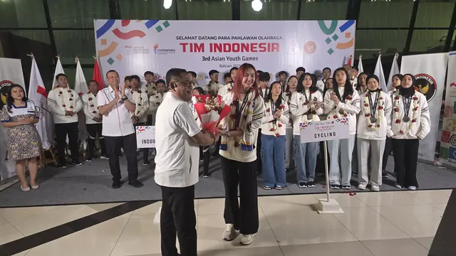 Kepulangan tim bola voli Indonesia dari Asian Youth Games 2025