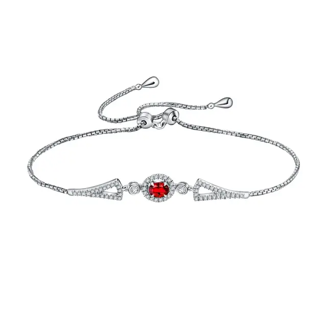 Ruby Chain Bracelet by Frank & co.