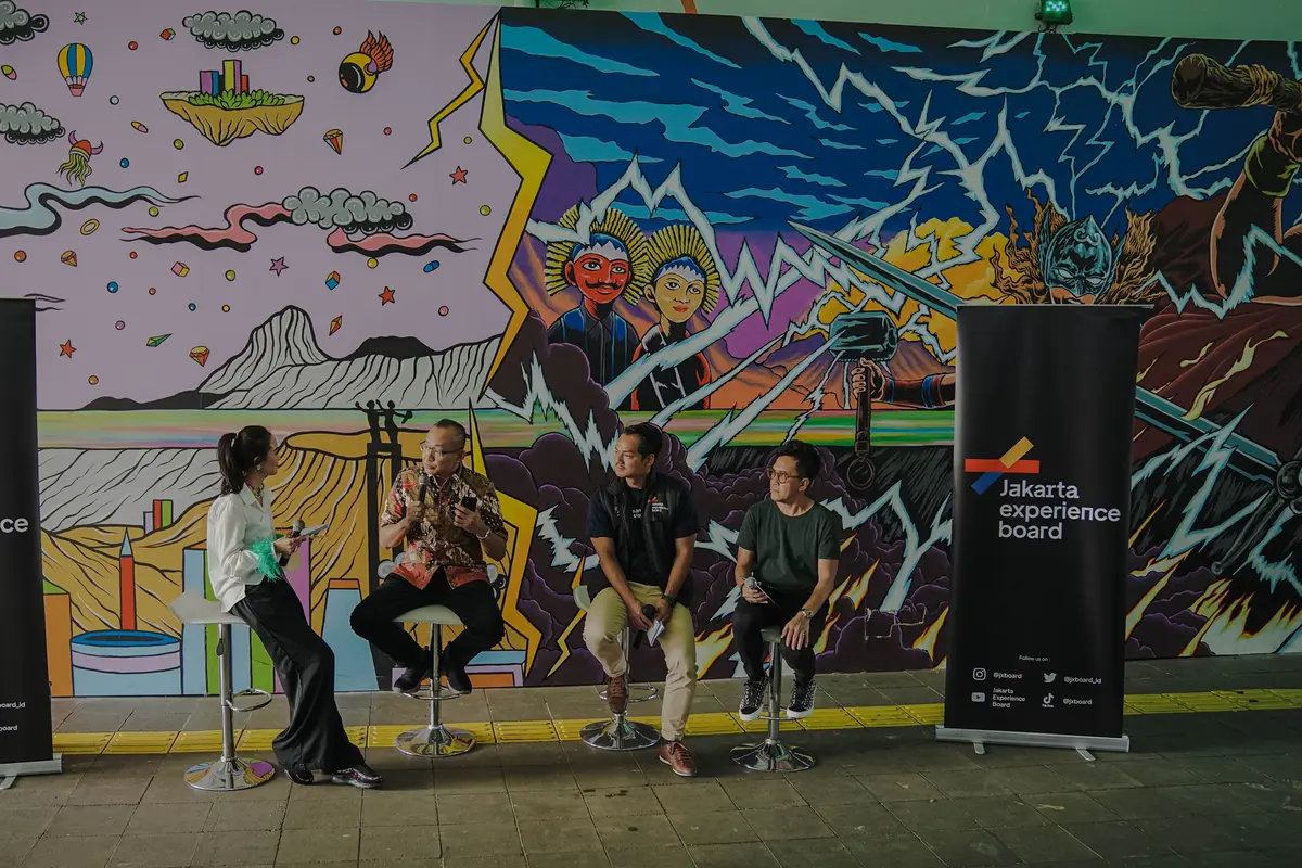 Kolaborasi Seni Mural Pemprov DKI Jakarta, JXB, Disney Indonesia Meriahkan #JakartaHajatan Hadir di Terowongan Kendal