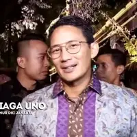 Wakil Gubernur DKI Jakarta, Sandiaga Uno menjadi salah satu tamu yang menyita perhatian para undangan lainnya.