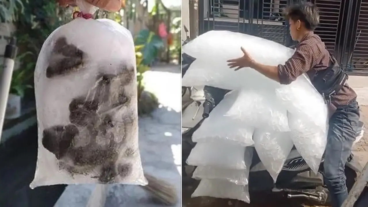10 Potret Nyeleneh Orang Jualan Es Batu, Laku Enggak Laku Tetap Cair