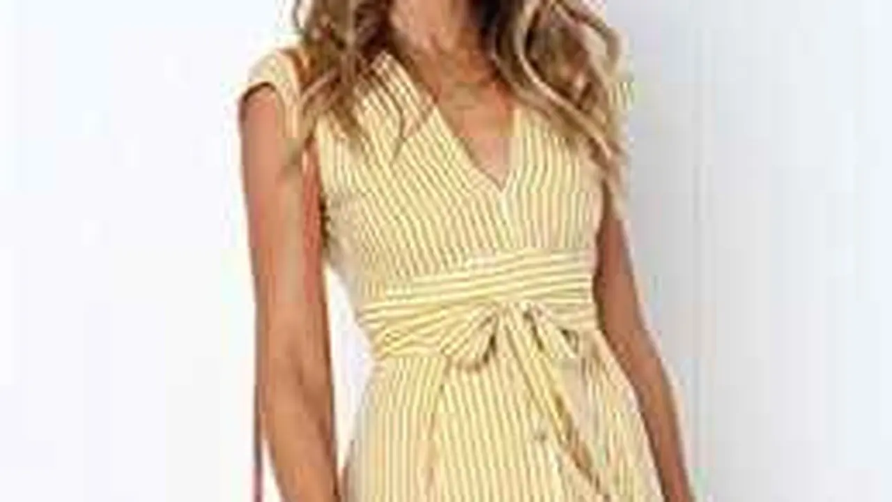 Striped Midi Dress