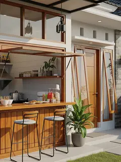 Desain Warung di Rumah yang Hemat Listrik dan Efisien (Sumber: gemini.com)