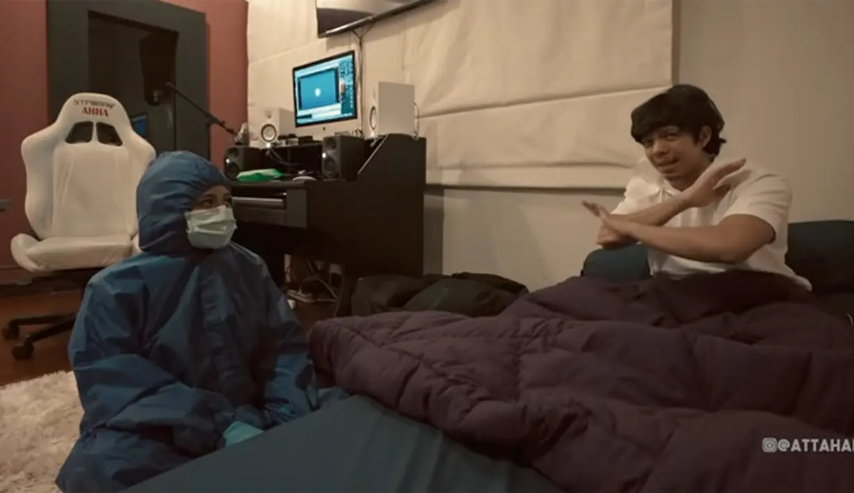 Atta Halilintar dan Aurel Hermansyah (Youtube/ Atta Halilintar)