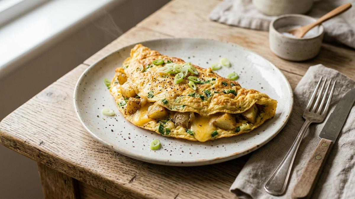 Resep Telur Dadar Isi Kentang dan Keju, Gurih dan Mengenyangkan