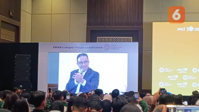 Anies Baswedan menyoroti reformasi pendidikan dalam salah satu agenda di AFPC 2025, The Sultan Hotel & Residence Jakarta, Minggu (5/10/2025)