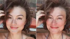 Challenge accepted! Agnes Monica menjadi sorotan karena dirinya masih terlihat cantik meski sudah dua tua nih! (Liputan6.com/IG/agnezmo)