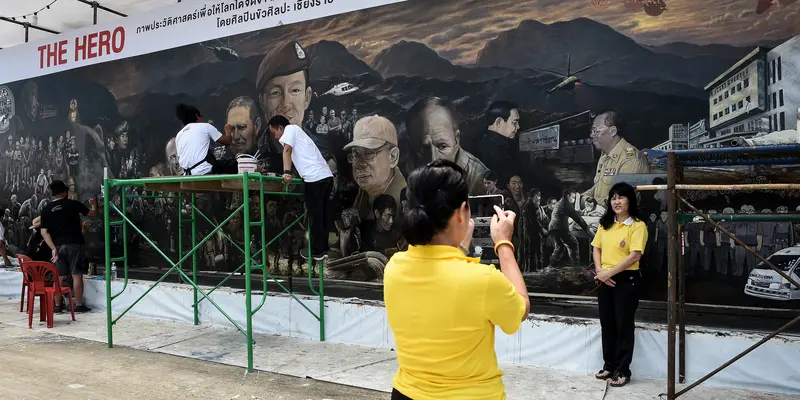 Mural Tim penyelamat di Gua Thailand