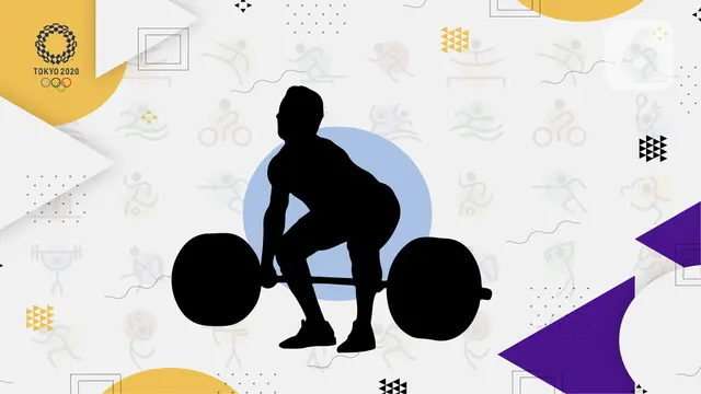 Ilustrasi Angkat Besi Olimpiade Tokyo 2020
