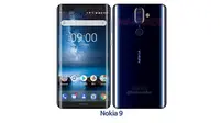 Penampakan smartphone diduga Nokia 9 dengan layar lengkung dan desain tanpa bezel (Sumber: Ubergizmo)